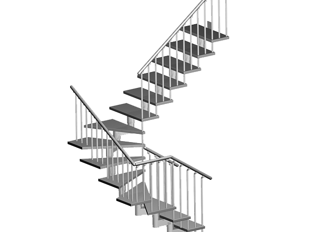 Проект забежной лестницы из металла