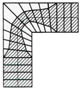 Схема лестницы с расширенной линией хода