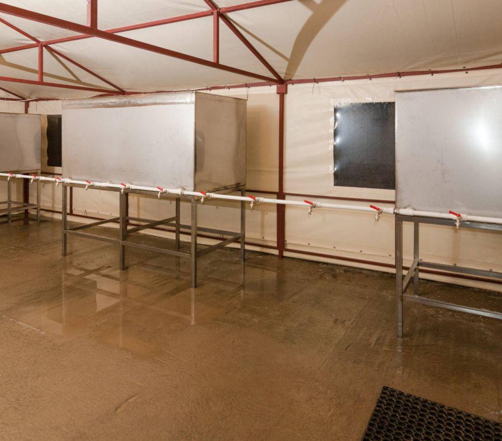 Смонтированные баки, все готово к Крещению