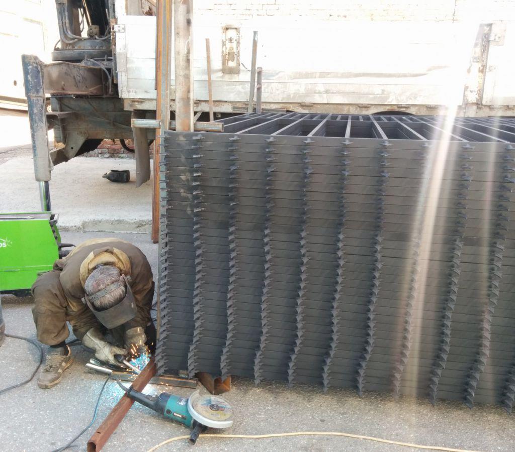 Сварка пакета секций