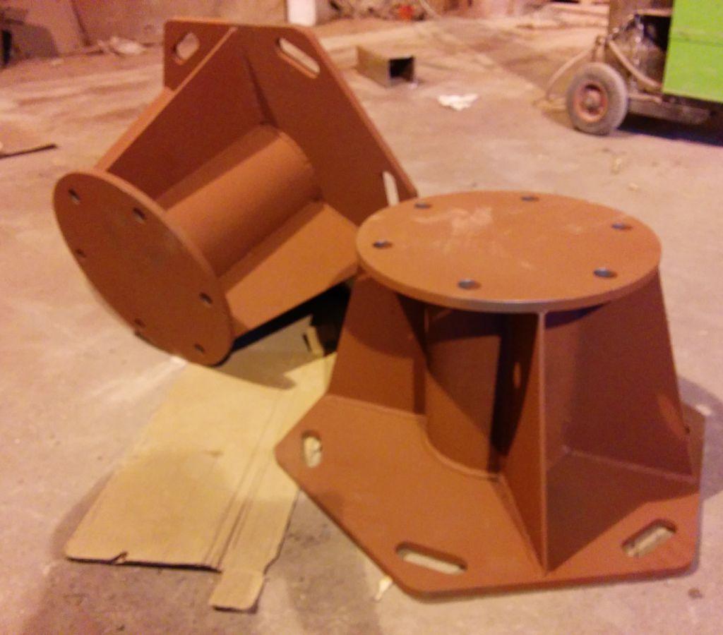 Для фланцев применяется лист толщиной 16 мм