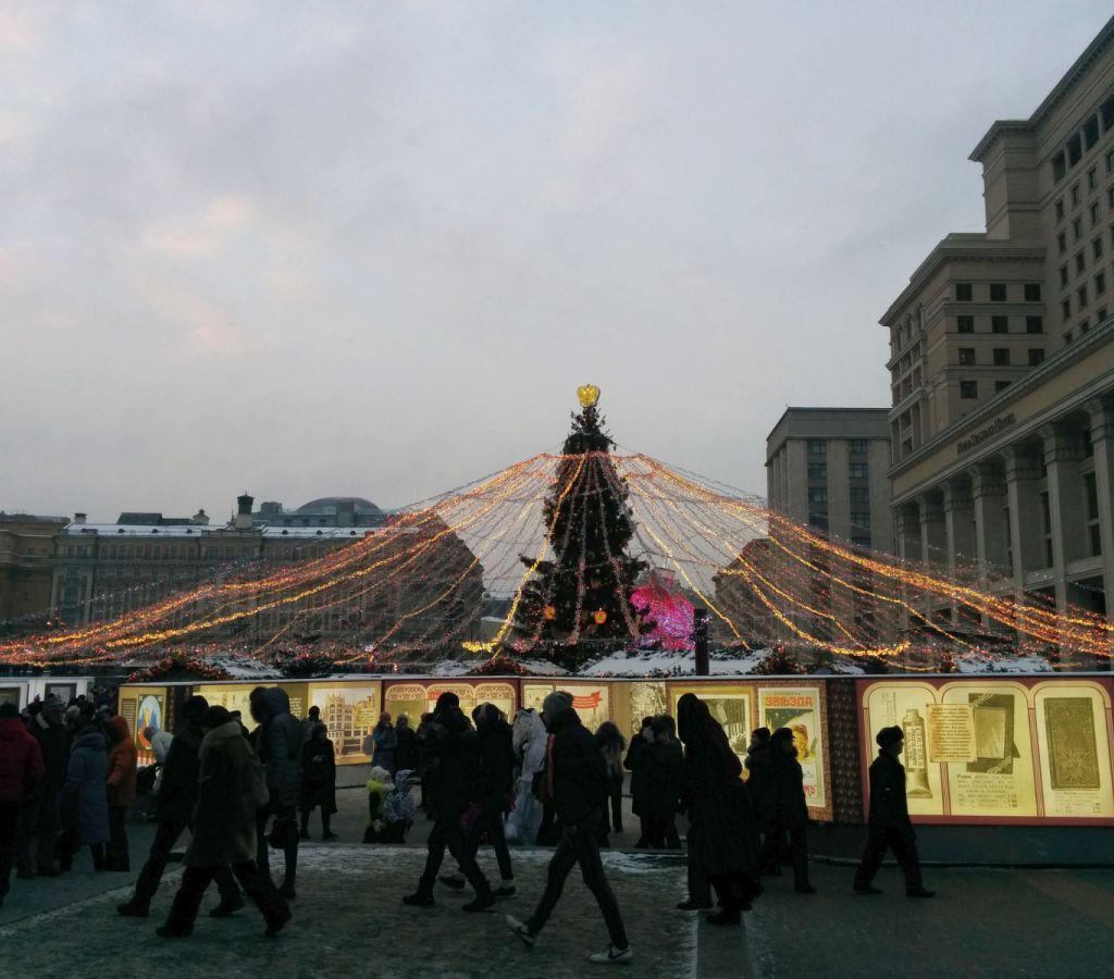 Манежная площадь 7 января 2016 года