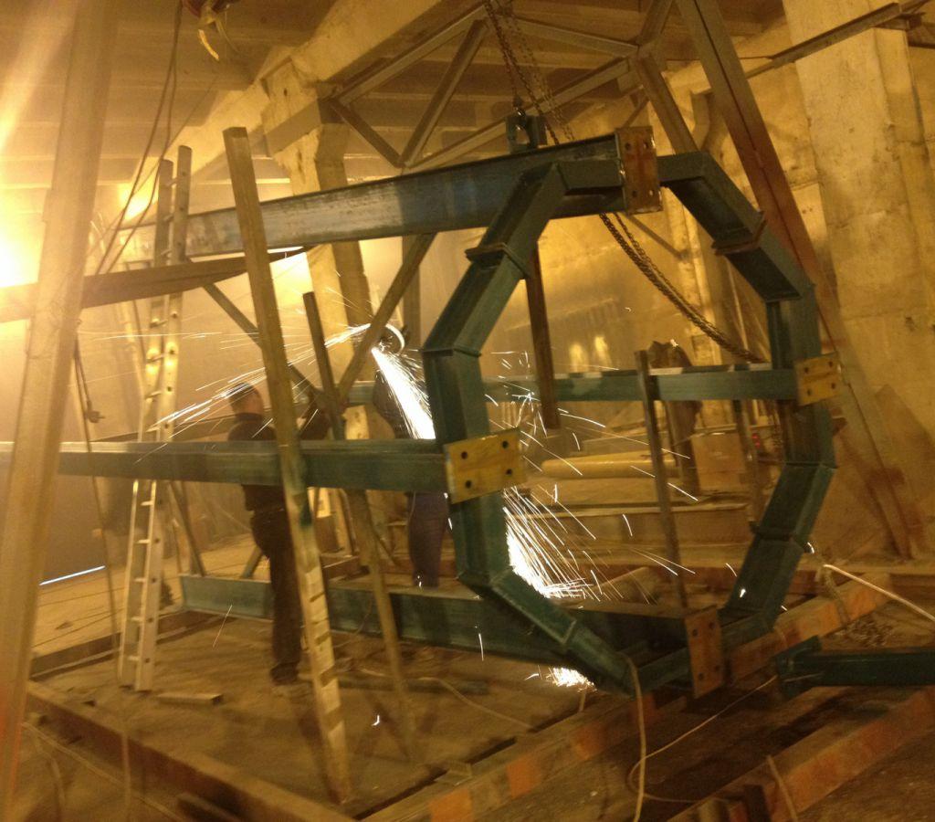 Процесс изготовление нижних подпорных стоек