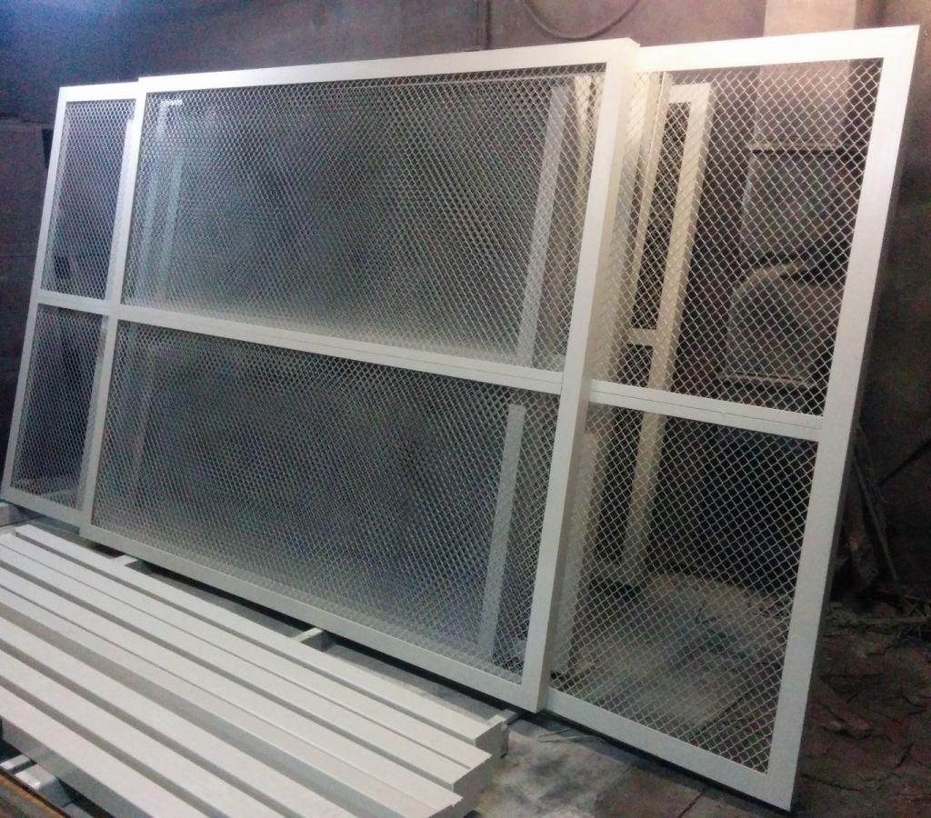 Секции и столбы в покрасочной