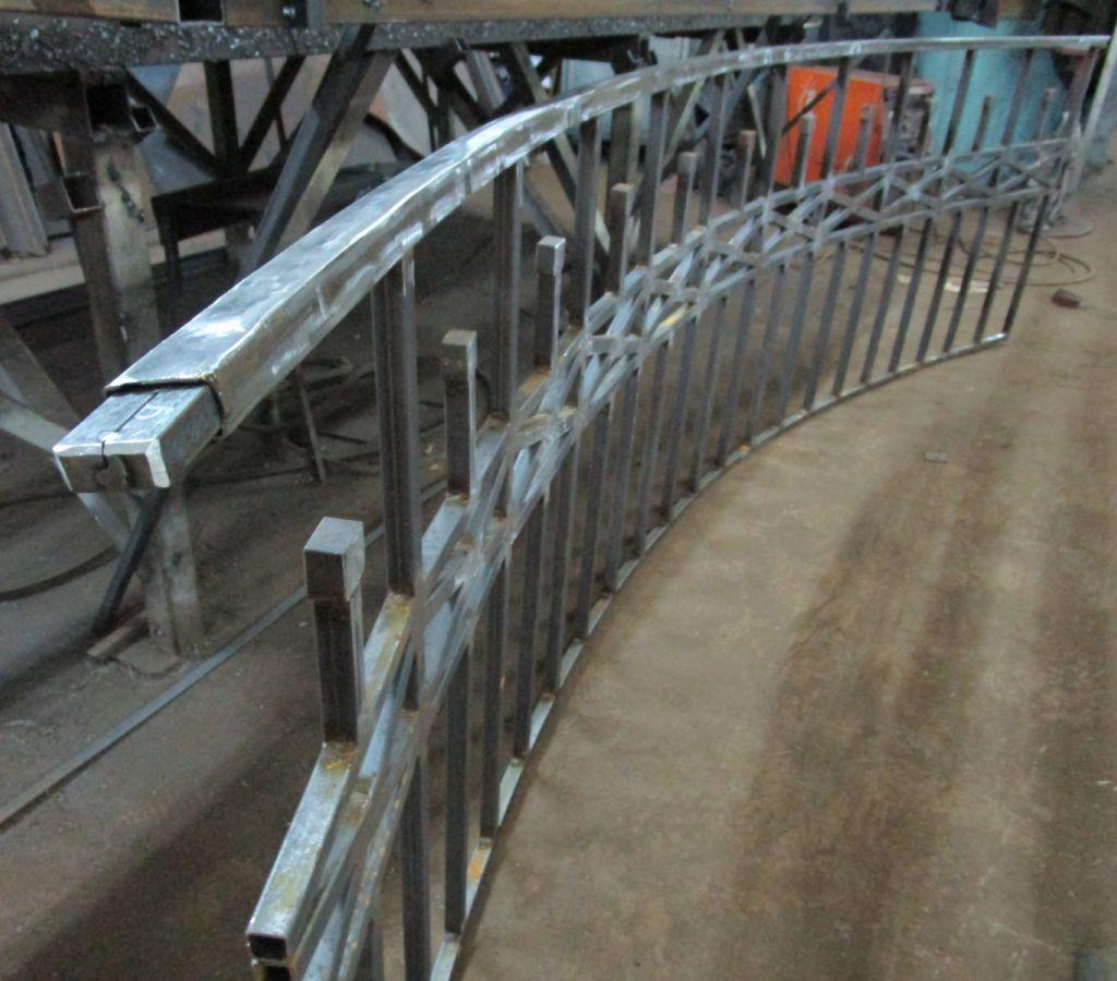 Здесь видно наполнение поручня для вальцовки