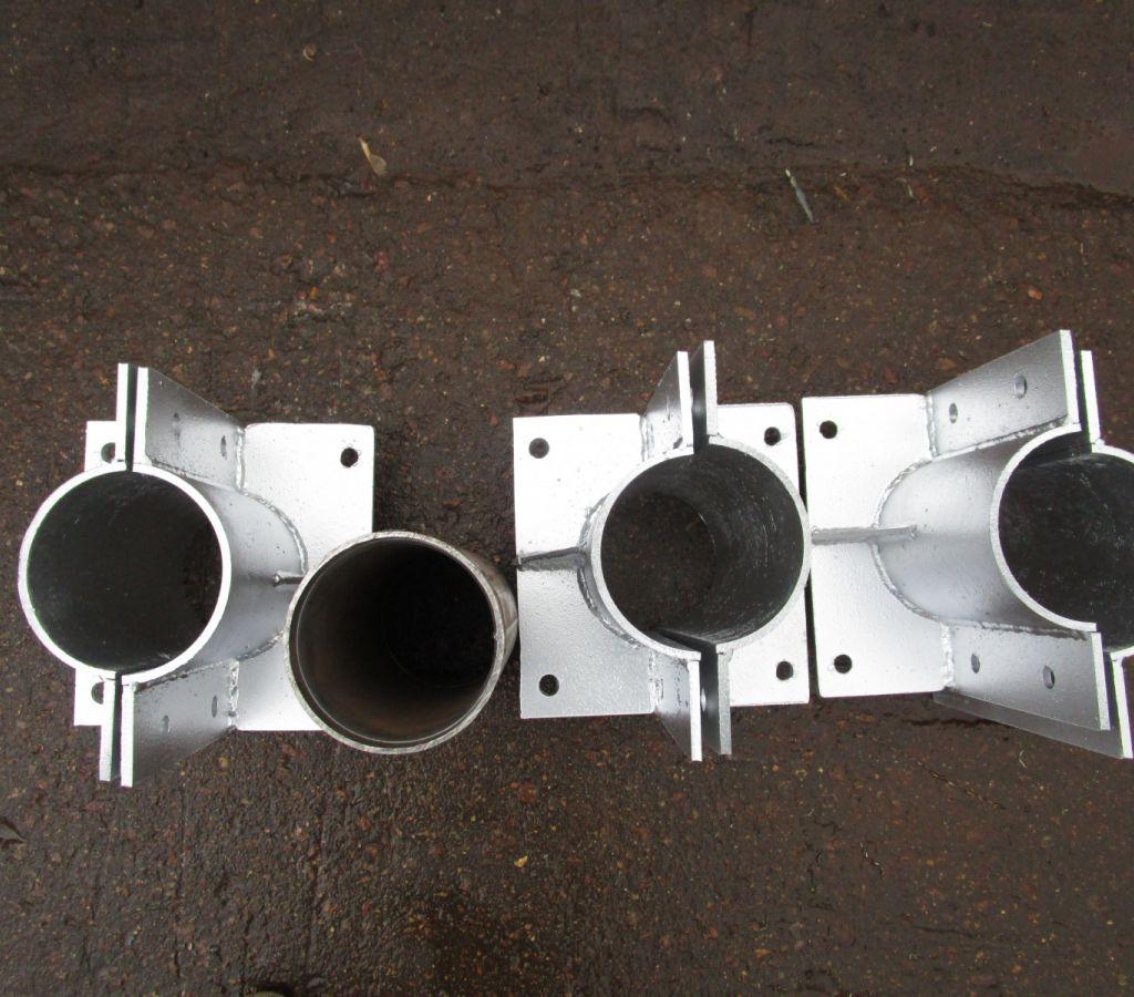 На трубу такого размера они будут крепиться