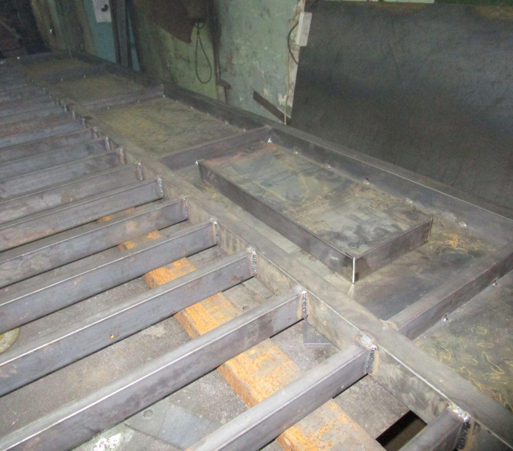 Обваренные ворота перед покраской