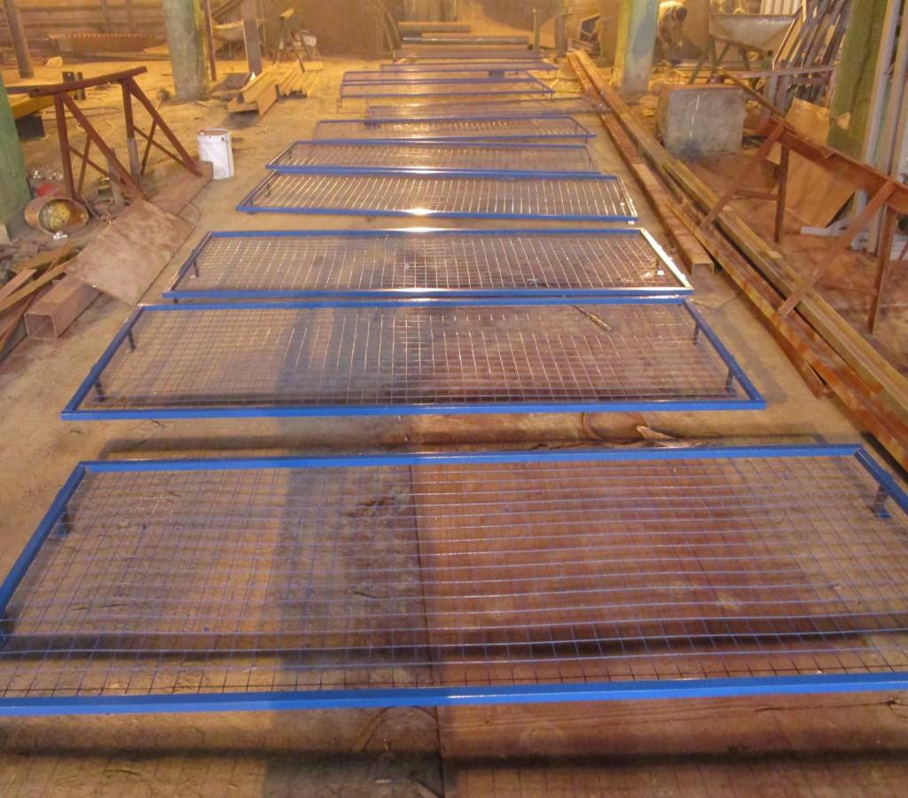 Просушка секций после покраски