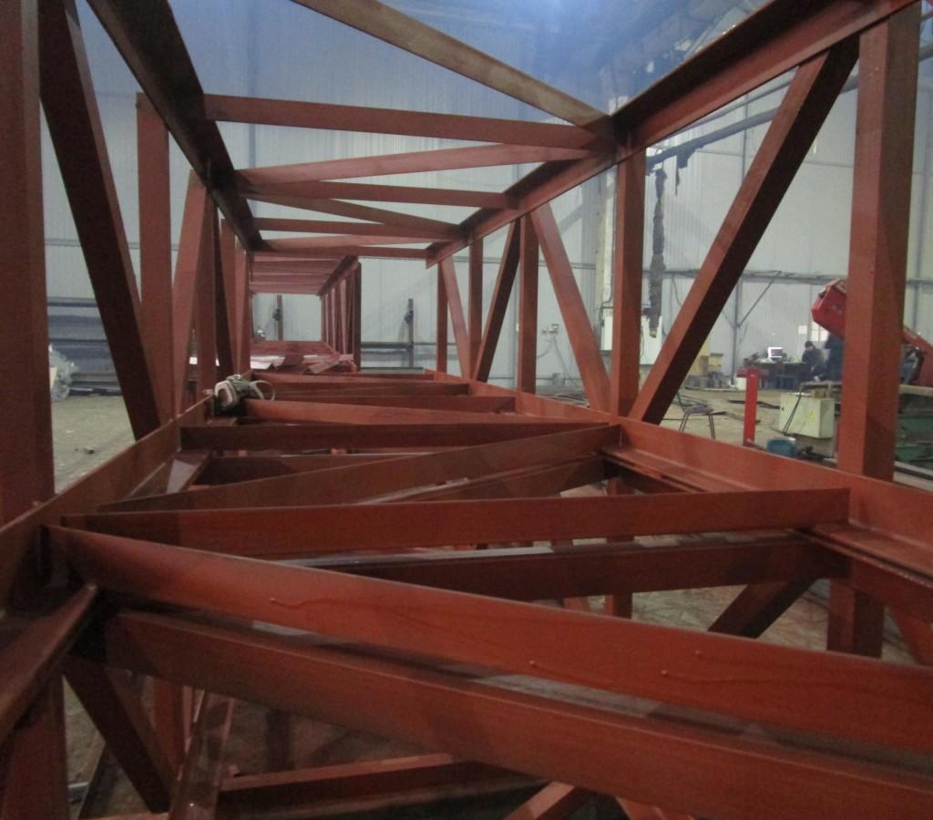 Секции усилены множеством поперечин