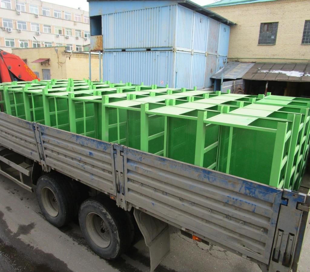 Отправка партии корзин на объект