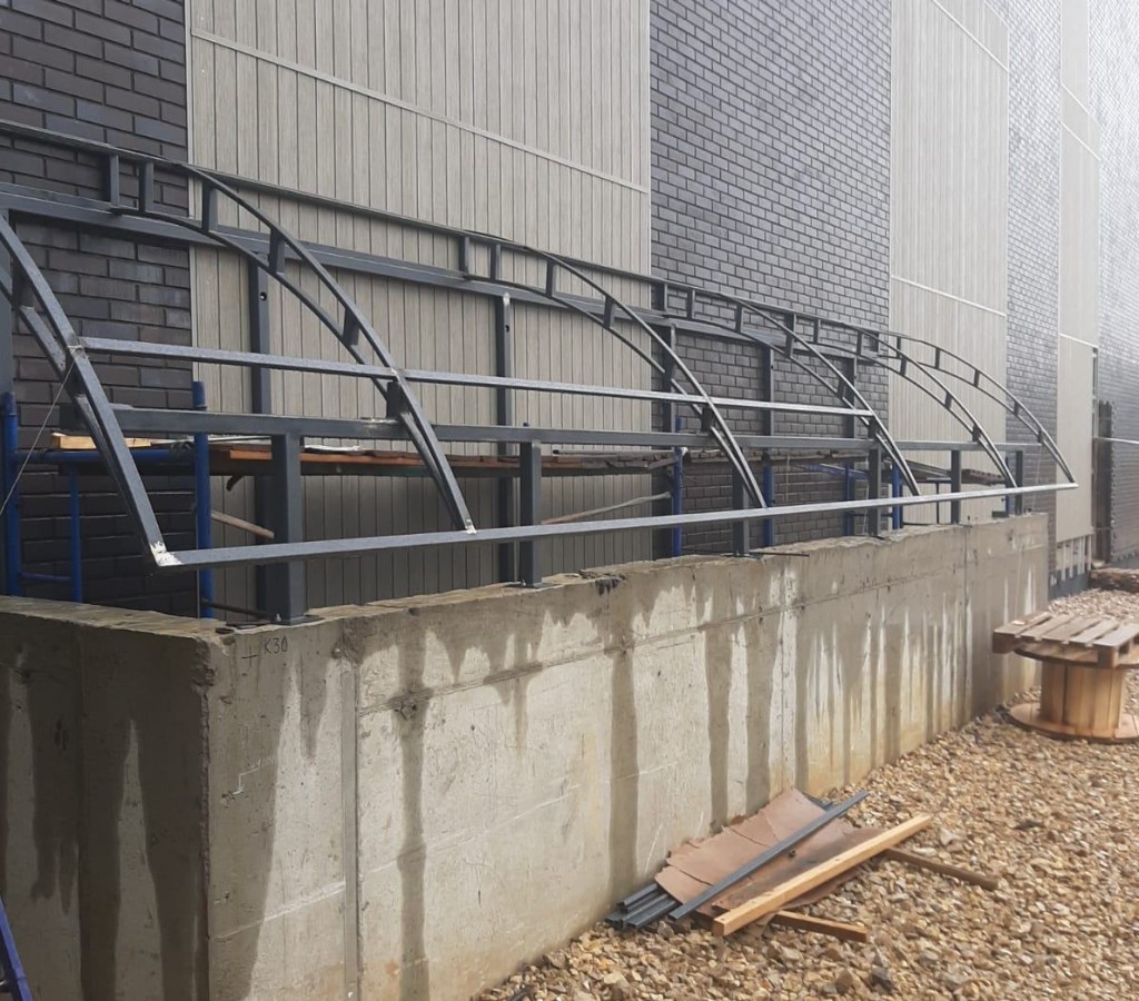 Металлокаркас навеса