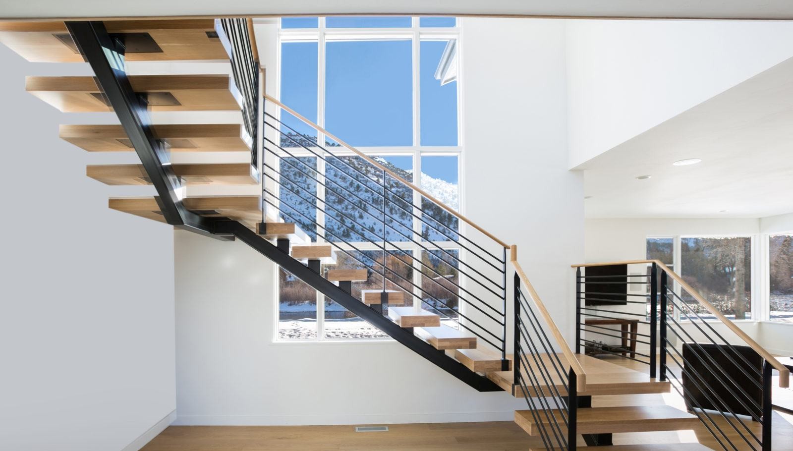 Лестница с двумя поворотами 90 градусов