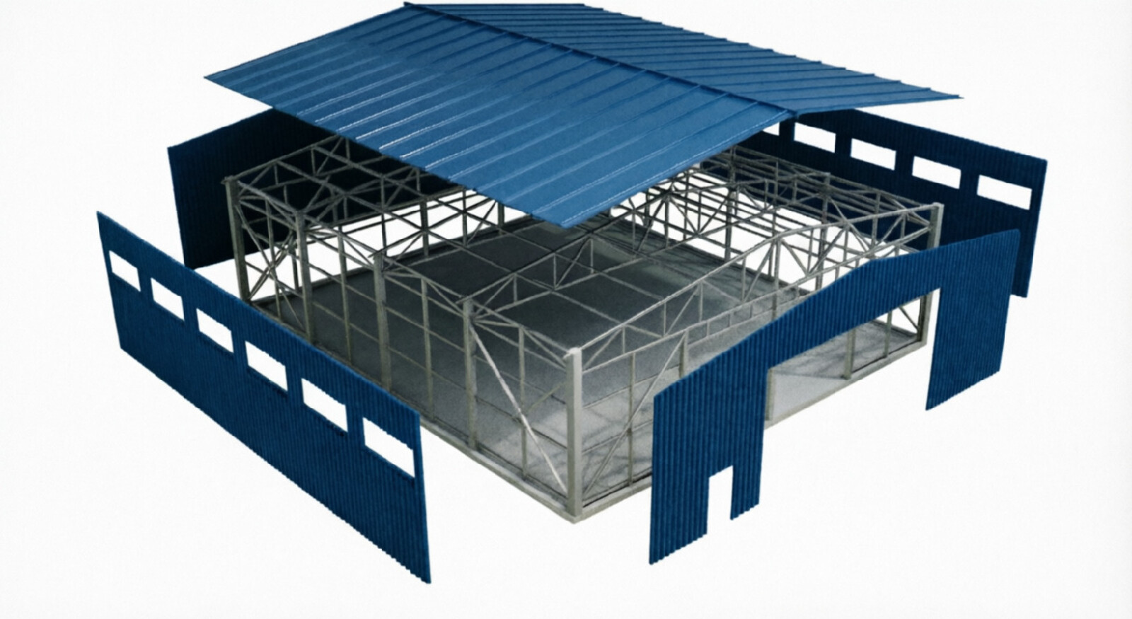 Быстровозводимые здания из металлоконструкций обшивка