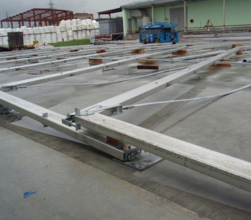 Металлоконструкции перед конечной установкой