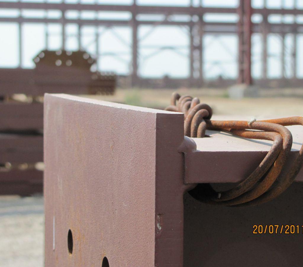 Балки перед монтажом