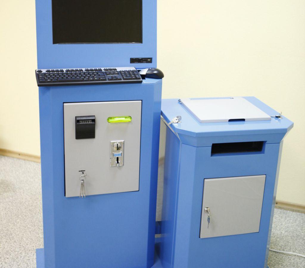 Собранный корпус терминала печати