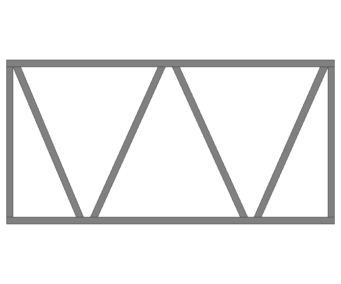 Ферма прямая 40x40x2мм длина 2м высота 1м  - фото 2