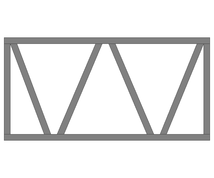 Ферма прямая 60x60x3мм длина 2м высота 1м  - фото 2