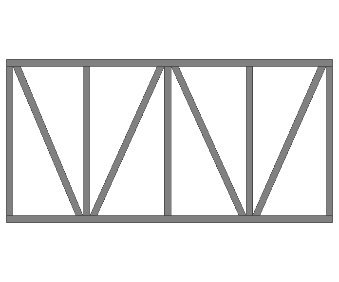 Ферма прямая 40x40x2мм длина 2м высота 1м усиленная - фото 2