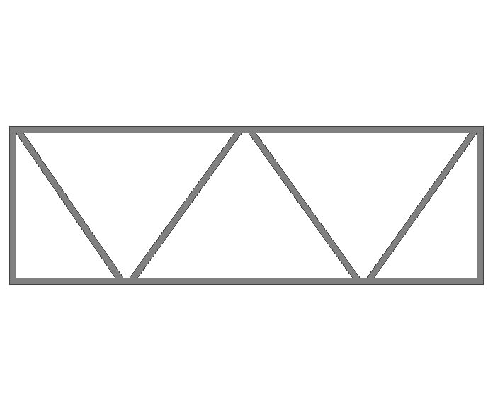 Ферма прямая 40x40x2мм длина 3м высота 1м  - фото 2