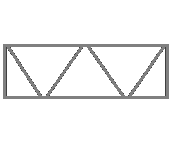 Ферма прямая 60x60x3мм длина 3м высота 1м  - фото 2