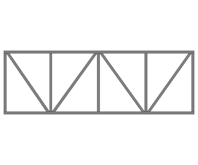 Ферма прямая 40x40x2мм длина 3м высота 1м усиленная - фото 2
