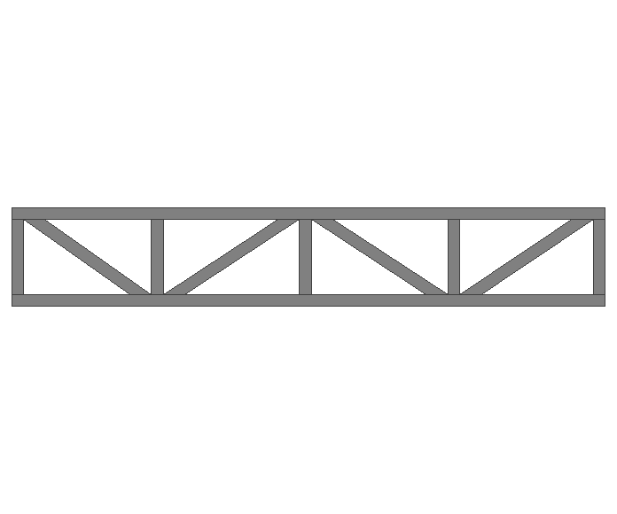 Ферма прямая 60x60x3мм длина 3м высота 0.5м усиленная - фото 2