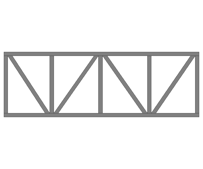 Ферма прямая 60x60x3мм длина 3м высота 1м усиленная - фото 2