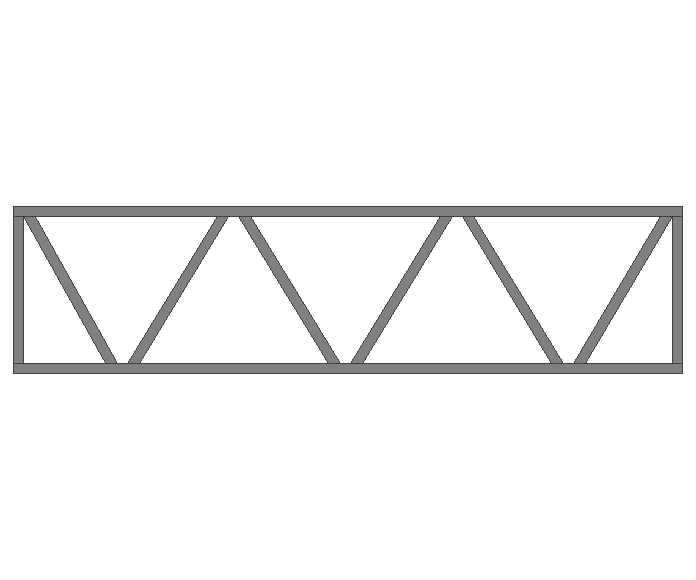 Ферма прямая 60x60x3мм длина 4м высота 1м  - фото 2