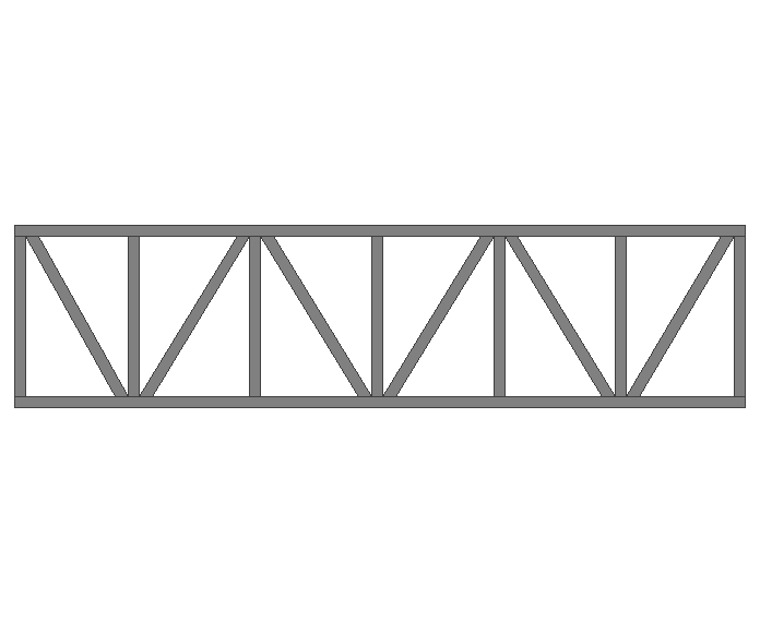 Ферма прямая 60x60x3мм длина 4м высота 1м усиленная - фото 2