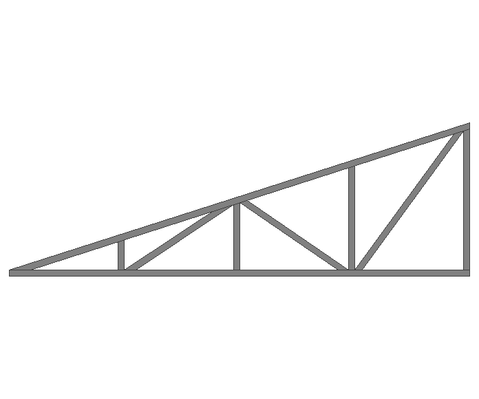 Ферма треугольная 40x40x2мм длина 3м высота 1м усиленная - фото 2