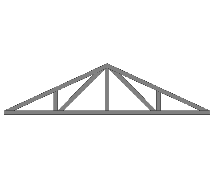 Ферма двускатная 40x40x2мм длина 2м высота 0.5м усиленная - фото 2