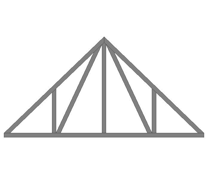 Ферма двускатная 40x40x2мм длина 2м высота 1м усиленная - фото 2