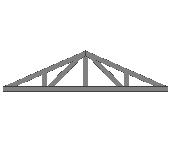 Ферма двускатная 60x60x3мм длина 2м высота 0.5м усиленная - фото 2
