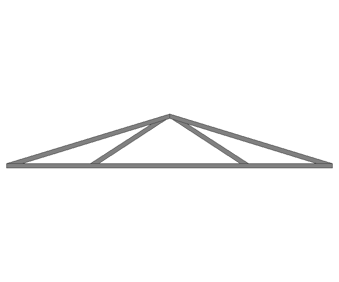 Ферма двускатная 40x40x2мм длина 3м высота 0.5м  - фото 2