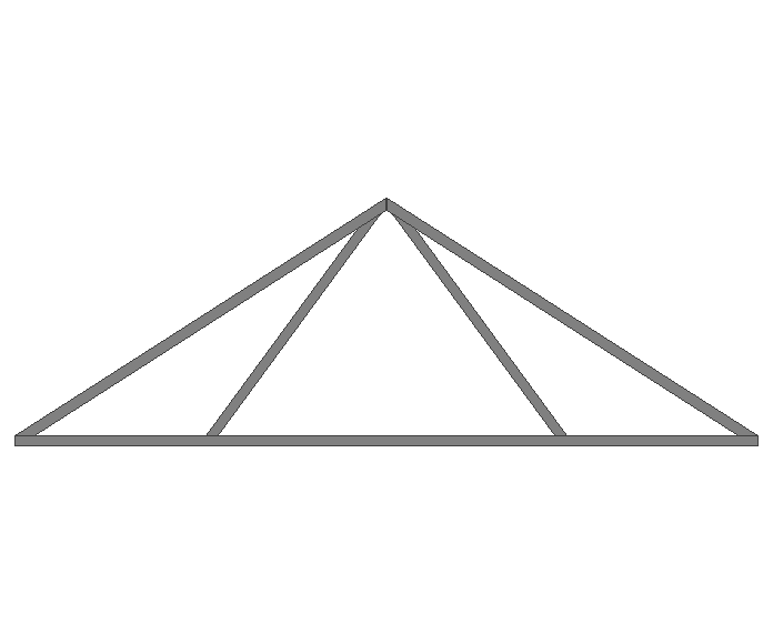 Ферма двускатная 40x40x2мм длина 3м высота 1м  - фото 2
