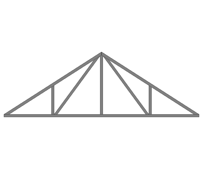 Ферма двускатная 40x40x2мм длина 3м высота 1м усиленная - фото 2