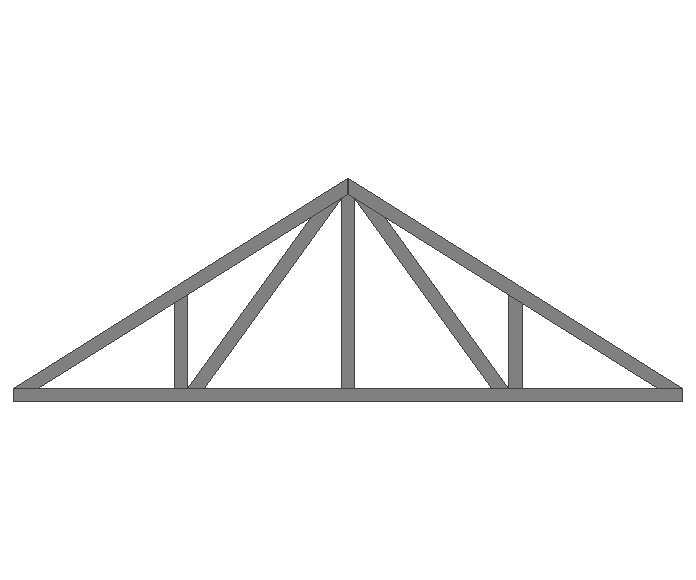 Ферма двускатная 60x60x3мм длина 3м высота 1м усиленная - фото 2
