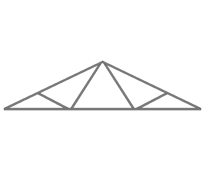 Ферма двускатная 40x40x2мм длина 4м высота 1м  - фото 2