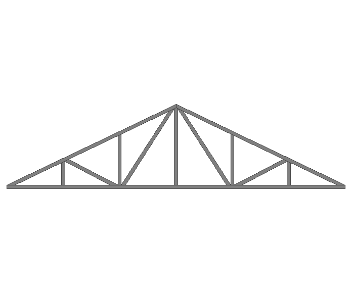 Ферма двускатная 40x40x2мм длина 4м высота 1м усиленная - фото 2