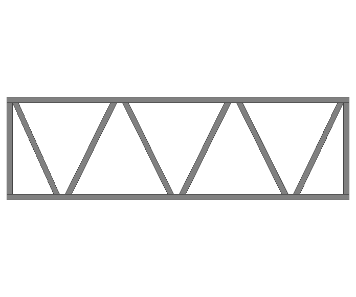 Ферма прямая 80x80x3мм длина 5м высота 1.5м  - фото 2