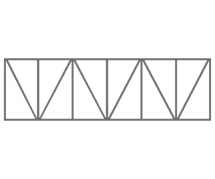 Ферма прямая 40x40x2мм длина 5м высота 1.5м усиленная - фото 2