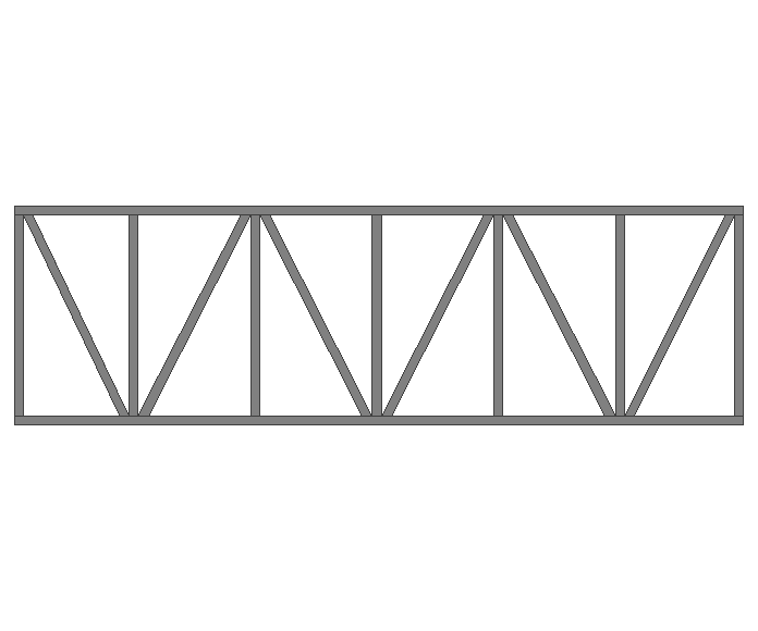 Ферма прямая 60x60x3мм длина 5м высота 1.5м усиленная - фото 2