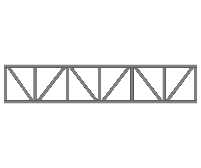Ферма прямая 80x80x3мм длина 5м высота 1м усиленная - фото 2