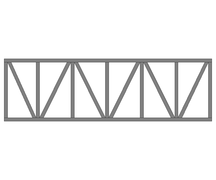 Ферма прямая 80x80x3мм длина 5м высота 1.5м усиленная - фото 2