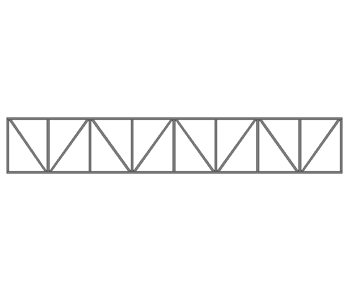 Ферма прямая 40x40x2мм длина 6м высота 1м усиленная - фото 2