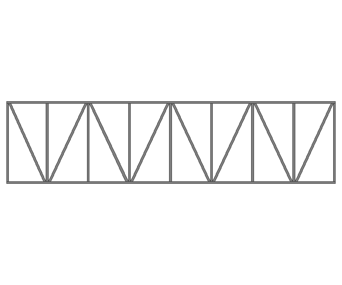 Ферма прямая 40x40x2мм длина 6м высота 1.5м усиленная - фото 2