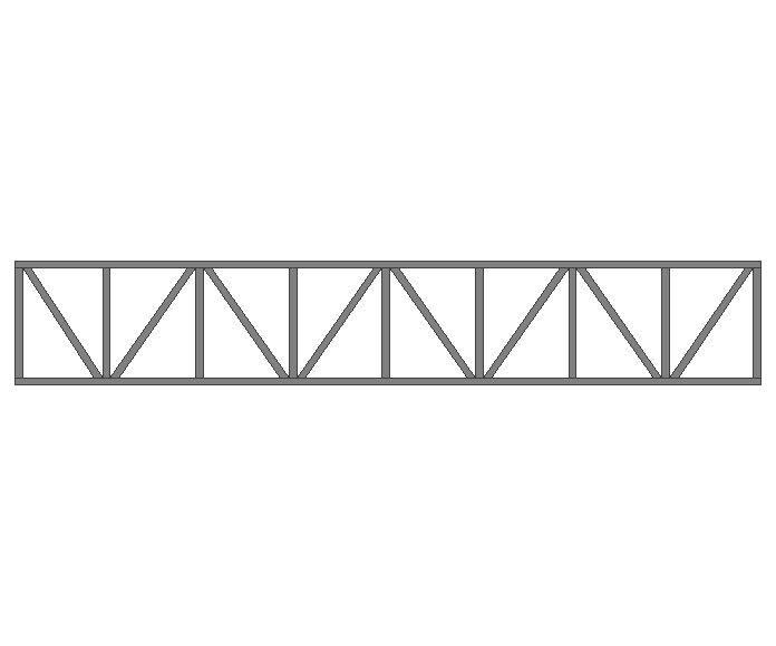 Ферма прямая 60x60x3мм длина 6м высота 1м усиленная - фото 2