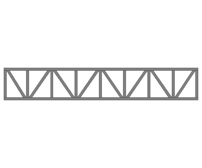 Ферма прямая 80x80x3мм длина 6м высота 1м усиленная - фото 2