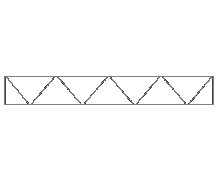 Ферма прямая 40x40x2мм длина 7м высота 1м  - фото 2